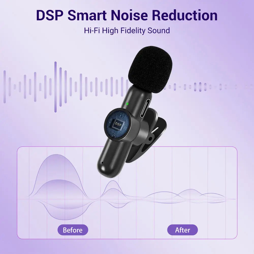 Wireless Lavalier Microphone Mini