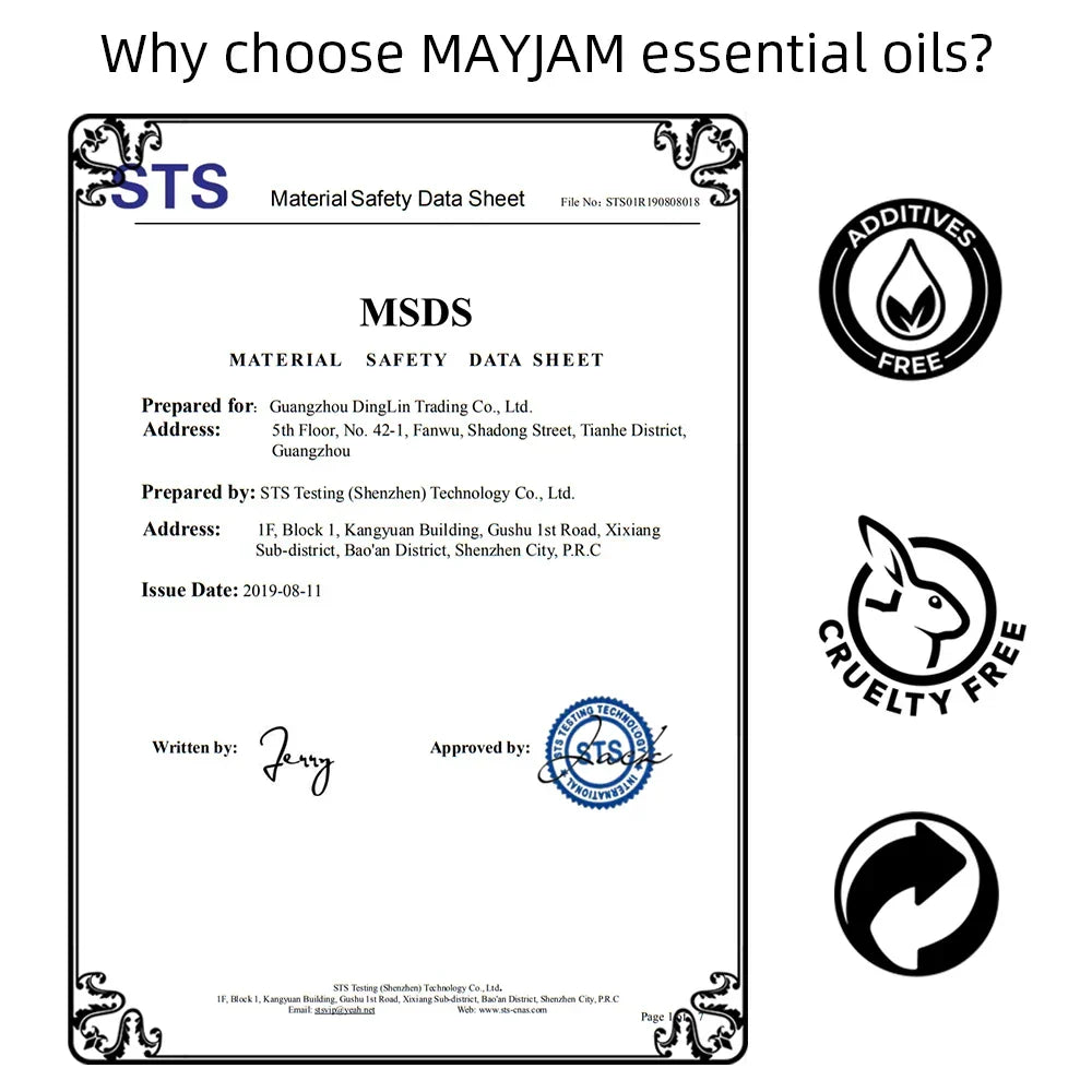 Unisex MAYJAM 10ml Pure Essential Oil