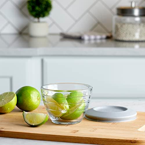 Anchor Hocking 4-IN-1 PREP BOWLS. 6 Piece set (3 Bowls and 3 lids)