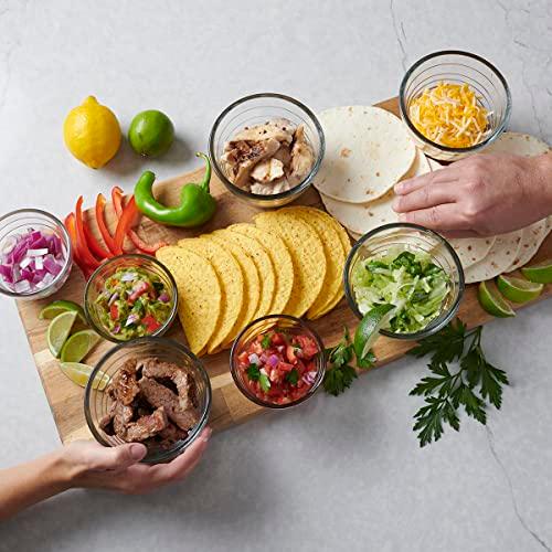 Anchor Hocking 4-IN-1 PREP BOWLS. 6 Piece set (3 Bowls and 3 lids)