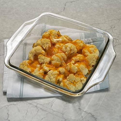Anchor Hocking 8 Inch Square Cake Dish with TrueLock Locking Lid Bakeware