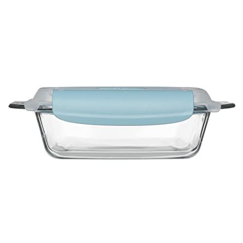 Anchor Hocking 8 Inch Square Cake Dish with TrueLock Locking Lid Bakeware