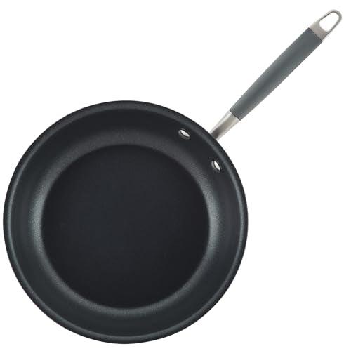 Anolon Advanced Home Hard-Anodized Nonstick Skillets (2 Piece Set- 10.25-Inch & 12.75-Inch, Moonstone)