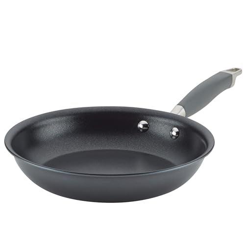 Anolon Advanced Home Hard-Anodized Nonstick Skillets (2 Piece Set- 10.25-Inch & 12.75-Inch, Moonstone)