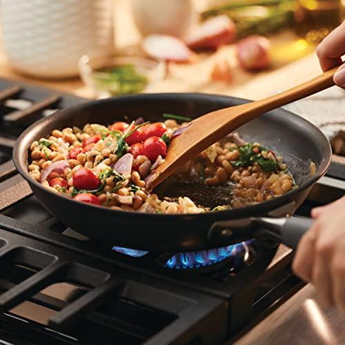 Anolon Advanced Home Hard-Anodized Nonstick Skillets (2 Piece Set- 10.25-Inch & 12.75-Inch, Moonstone)