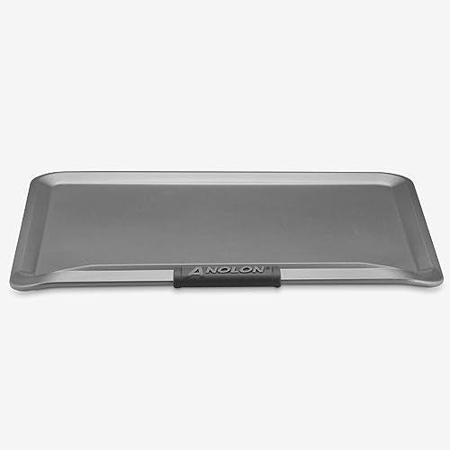 Anolon Advanced Nonstick Bakeware with Grips, Nonstick Cookie Sheet / Baking Sheet - 14 Inch x 16 Inch, Gray,54717