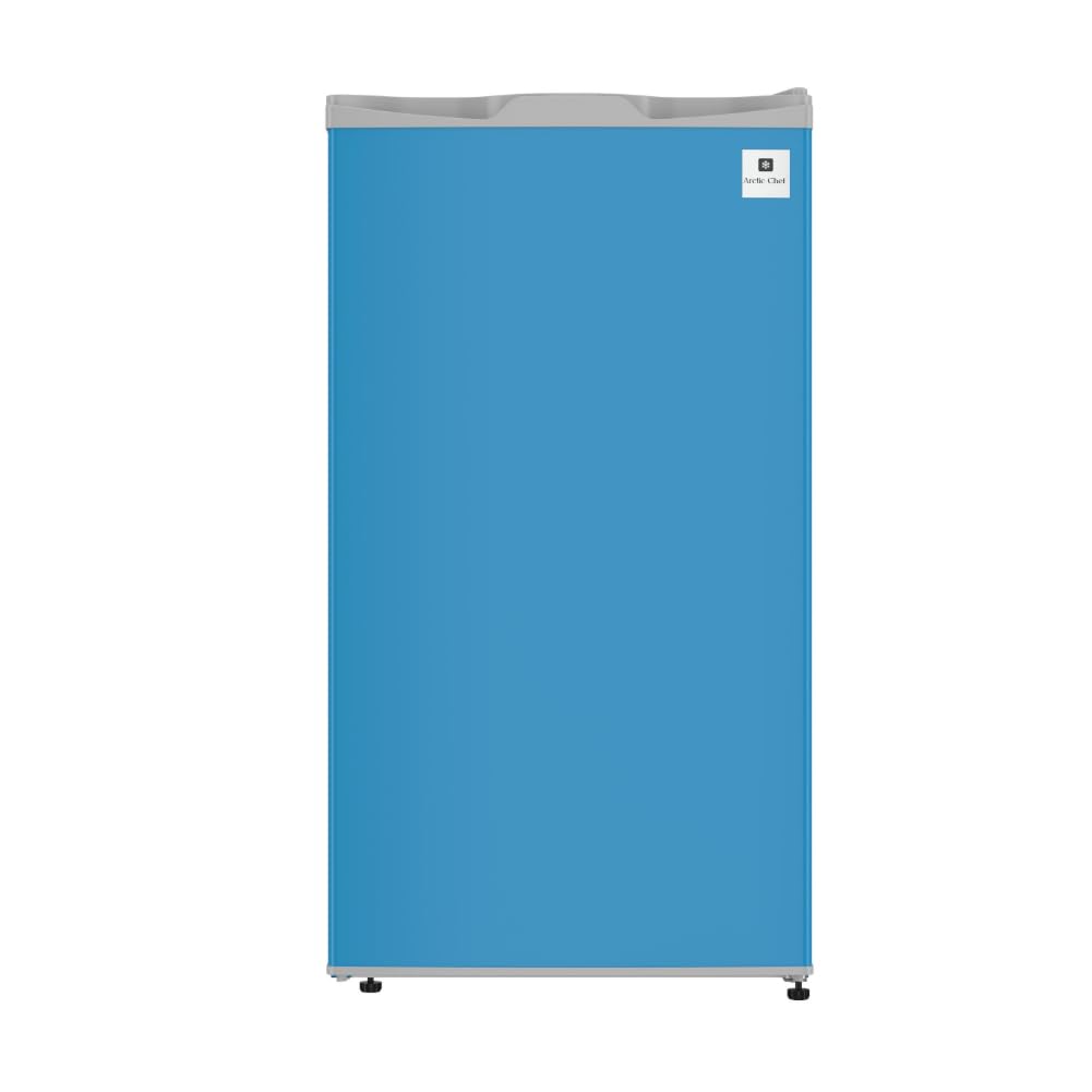 ARCTIC CHEF ACFR321BLUE Mini Refrigerator-Freezer Compartment-Adjustable Thermostat Control-Reversible Doors-Ideal for Dorm, Office, RV, Garage, Apartment-Blue, 3.2 CU.FT