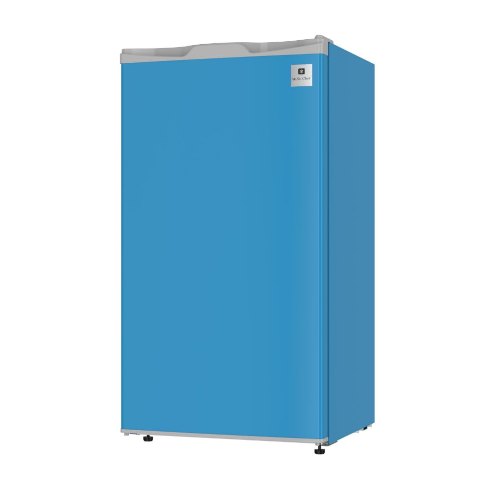 ARCTIC CHEF ACFR321BLUE Mini Refrigerator-Freezer Compartment-Adjustable Thermostat Control-Reversible Doors-Ideal for Dorm, Office, RV, Garage, Apartment-Blue, 3.2 CU.FT