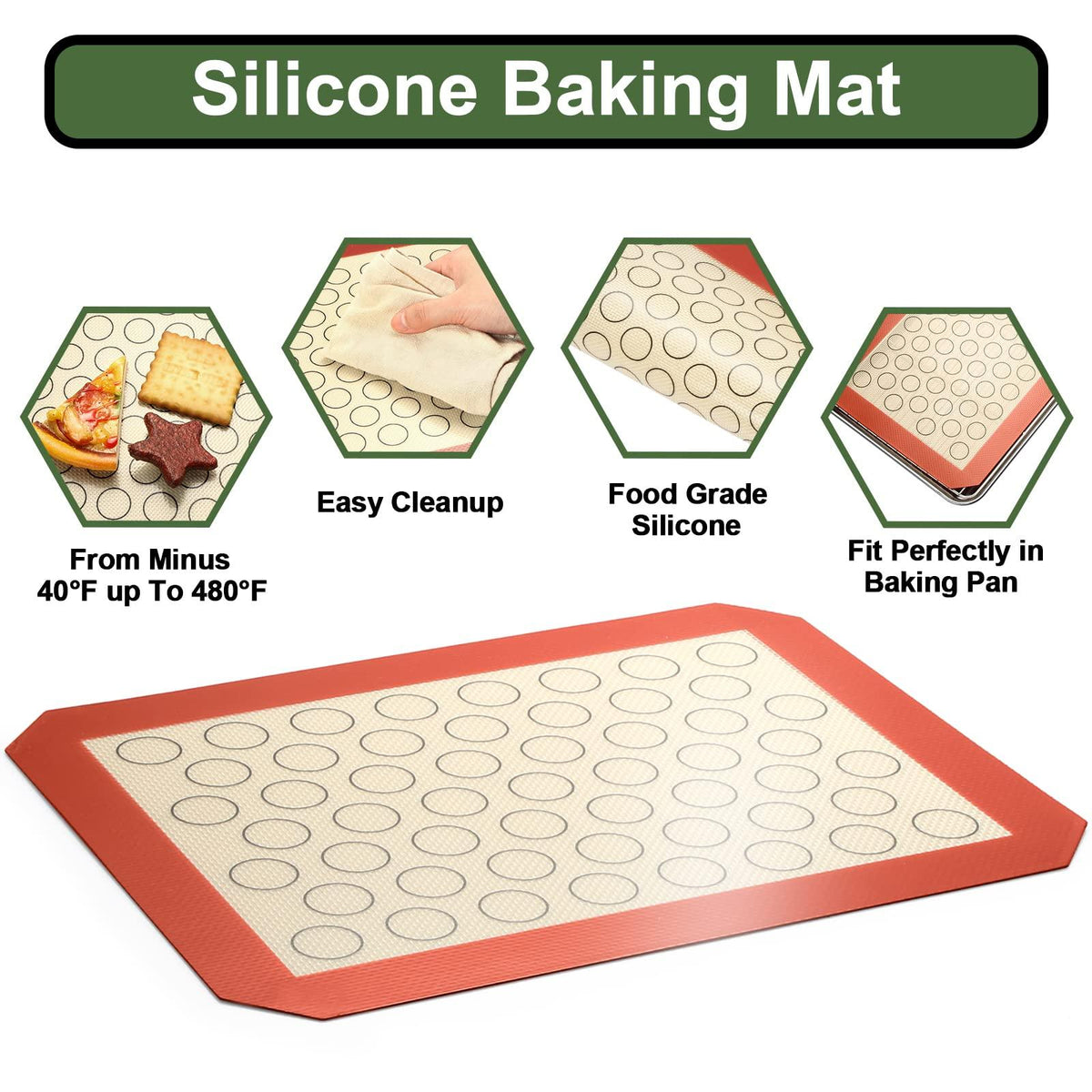 Baking Sheet Tray Cooling Rack with Silicone Mat Set, Stainless Steel Cookie Pan For Oven, Set of 9 (3 Sheets + 3 Racks Mats), Warp Resistant & Heavy Duty Easy Clean, Grey
