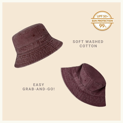 Classic Cotton Bucket Hat for Summer – Lightweight Cotton Sun Hat