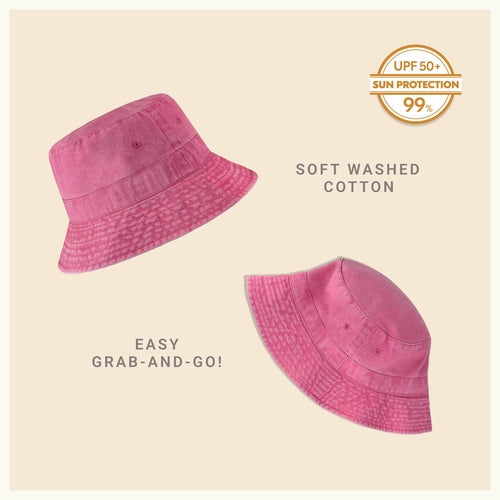 Classic Cotton Bucket Hat for Summer – Lightweight Cotton Sun Hat