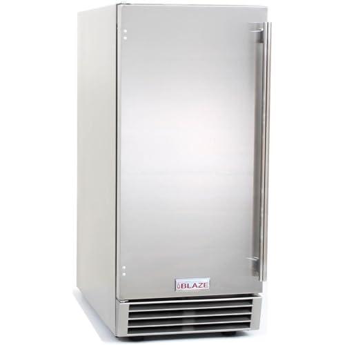 Blaze 50 Lb. 15-Inch Outdoor Rated Ice Maker with Gravity Drain - BLZ-ICEMKR-50GR