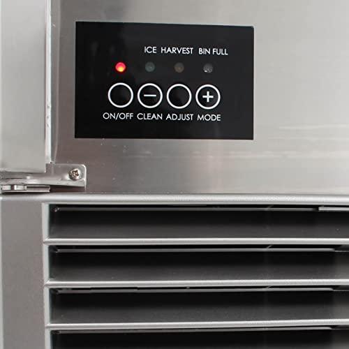 Blaze 50 Lb. 15-Inch Outdoor Rated Ice Maker with Gravity Drain - BLZ-ICEMKR-50GR