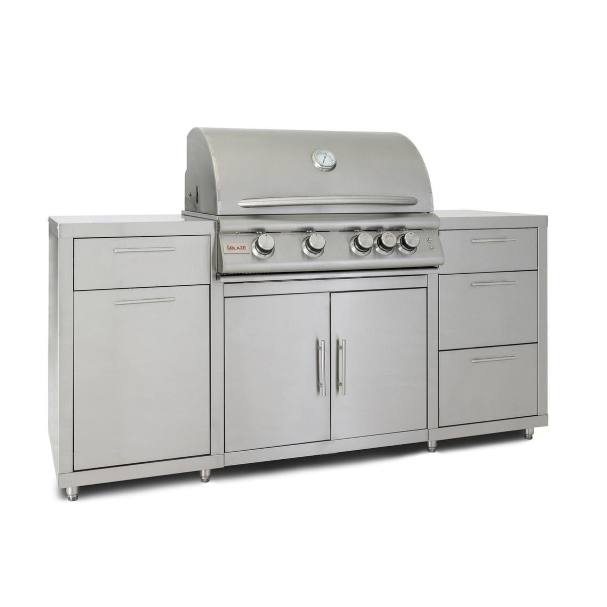 Blaze 6 ft Stainless Steel BBQ Island w/Premium LTE 32 in. Propane Grill - BLZ-SS-ISLAND-4LTE2-LP