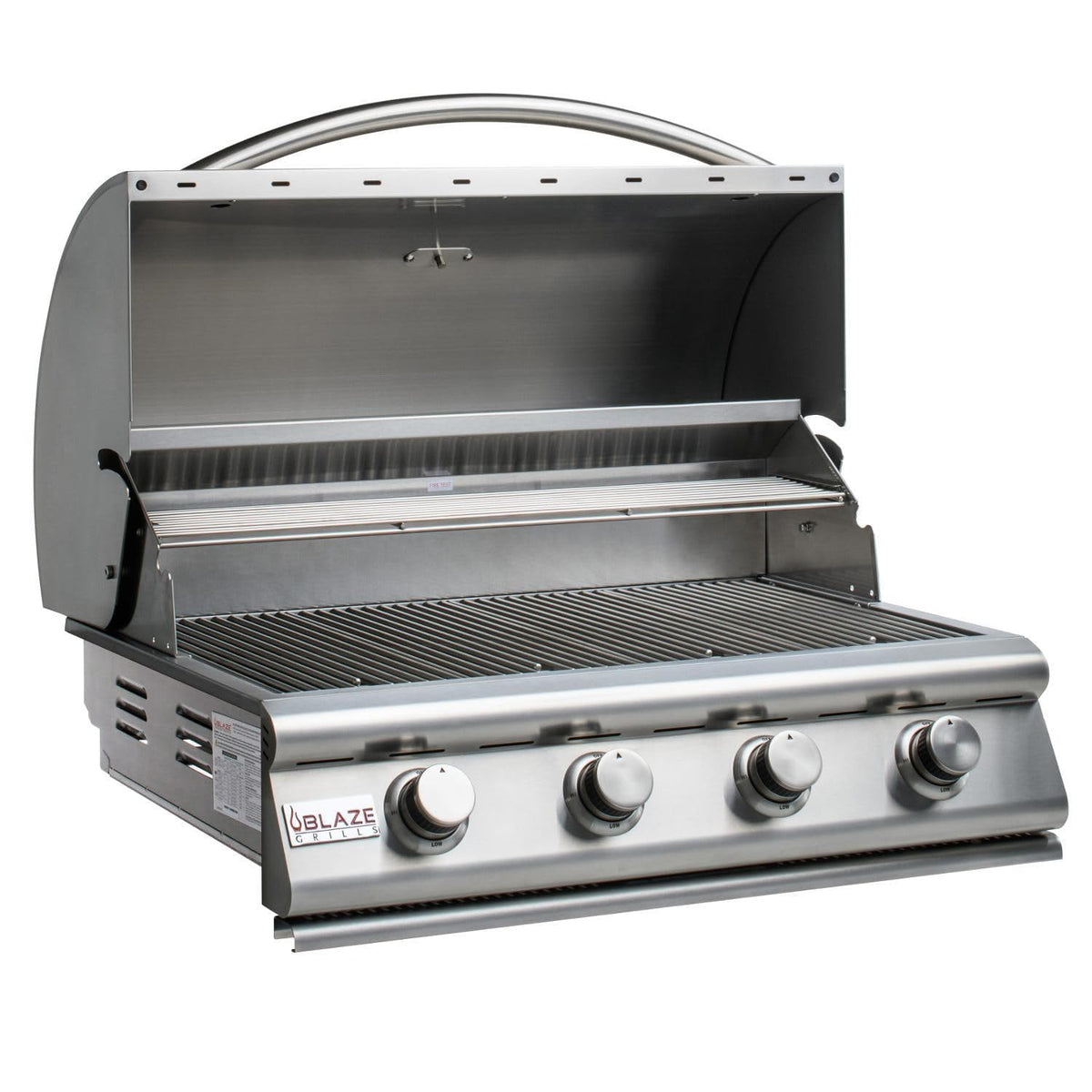 Blaze Prelude LBM 4-Piece 32-Inch Propane Outdoor Kitchen Package w/Double Side Burner & Refrigerator - BLZ-4LBM126-LP-4PC-SC