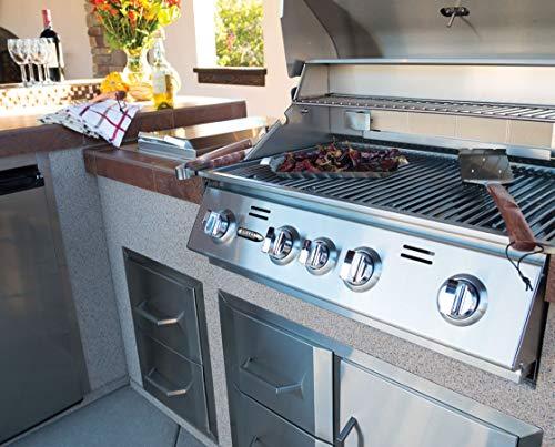 Bullet by Bull Outdoor Products 48108 Bronco Bullet by Bull 4 Burner Grill Liquid Propane, Stainless Steel