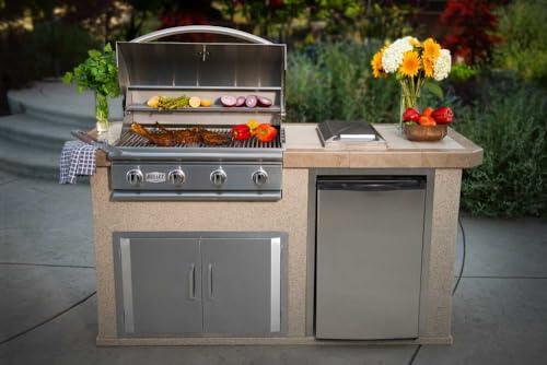 Bullet by Bull Outdoor Products 48108 Bronco Bullet by Bull 4 Burner Grill Liquid Propane, Stainless Steel