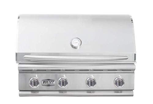 Bullet by Bull Outdoor Products 48108 Bronco Bullet by Bull 4 Burner Grill Liquid Propane, Stainless Steel