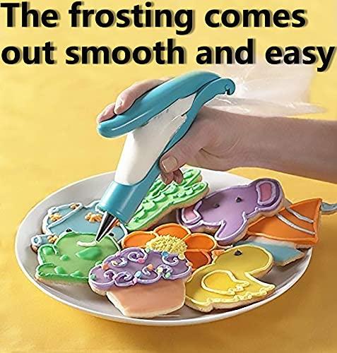 Cake Decorating Pen Tool Kit Pastry Bag DIY Cake Deco Tools Kit Pastry Icing Pen Piping Kit Bags(Blue)