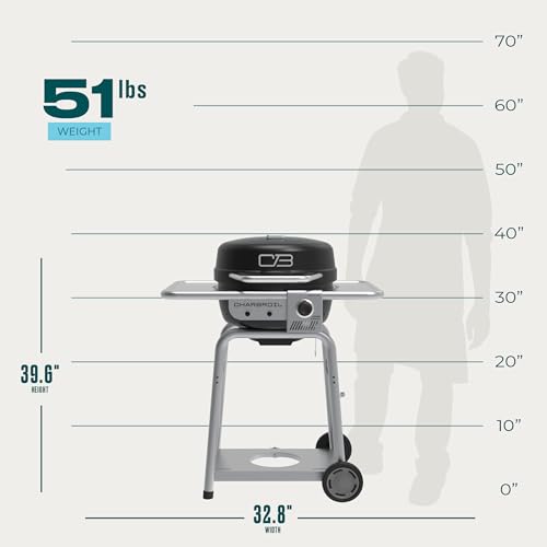 Charbroil Bistro Pro™ Gas Grill for Small Spaces and Patios, Black