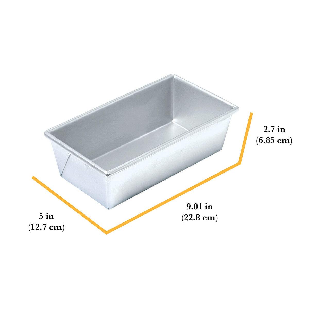 Chicago Metallic Commercial II Traditional Uncoated 1-Pound Loaf Pan -