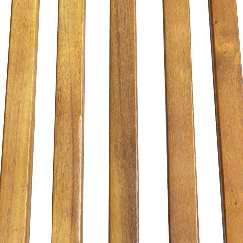 Christopher Knight Home Addisyn Outdoor Wooden Chaise Lounge, Teak Finish