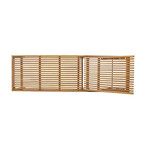 Christopher Knight Home Addisyn Outdoor Wooden Chaise Lounge, Teak Finish