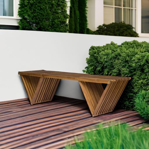 Christopher Knight Home Esme Outdoor Acacia Wood Bench, Teak Finish