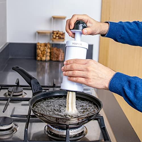 Churrera Churro Maker Machine - Free Recipe eBook Included - 8 Interchangeable Discs - Churros Maker Machine - Cookie Machine