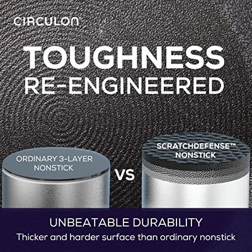 Circulon A1 Series with ScratchDefense Technology Nonstick Induction Frying Pan/Skillet, 12 Inch, Graphite