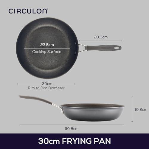 Circulon A1 Series with ScratchDefense Technology Nonstick Induction Frying Pan/Skillet, 12 Inch, Graphite