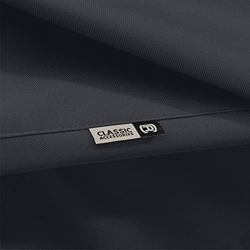 Classic Accessories Ravenna Water-Resistant 32 Inch Built-In BBQ Grill Top Cover, Black, Grill Cover, Grill Cover for Outdoor Grill, BBQ Cover