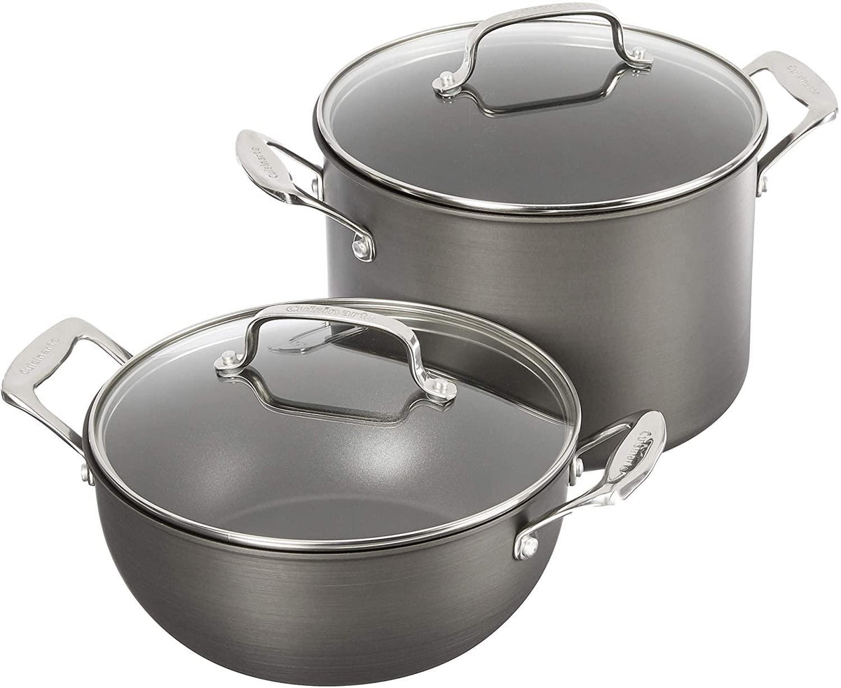 Cuisinart 17-Piece Cookware Set, Chef's Classic Nonstick Hard Anodized, 66-17