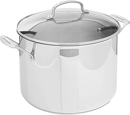 Cuisinart 76610-26G Chef's Classic 10-Quart Stockpot with Glass Cover,Brushed Stainless