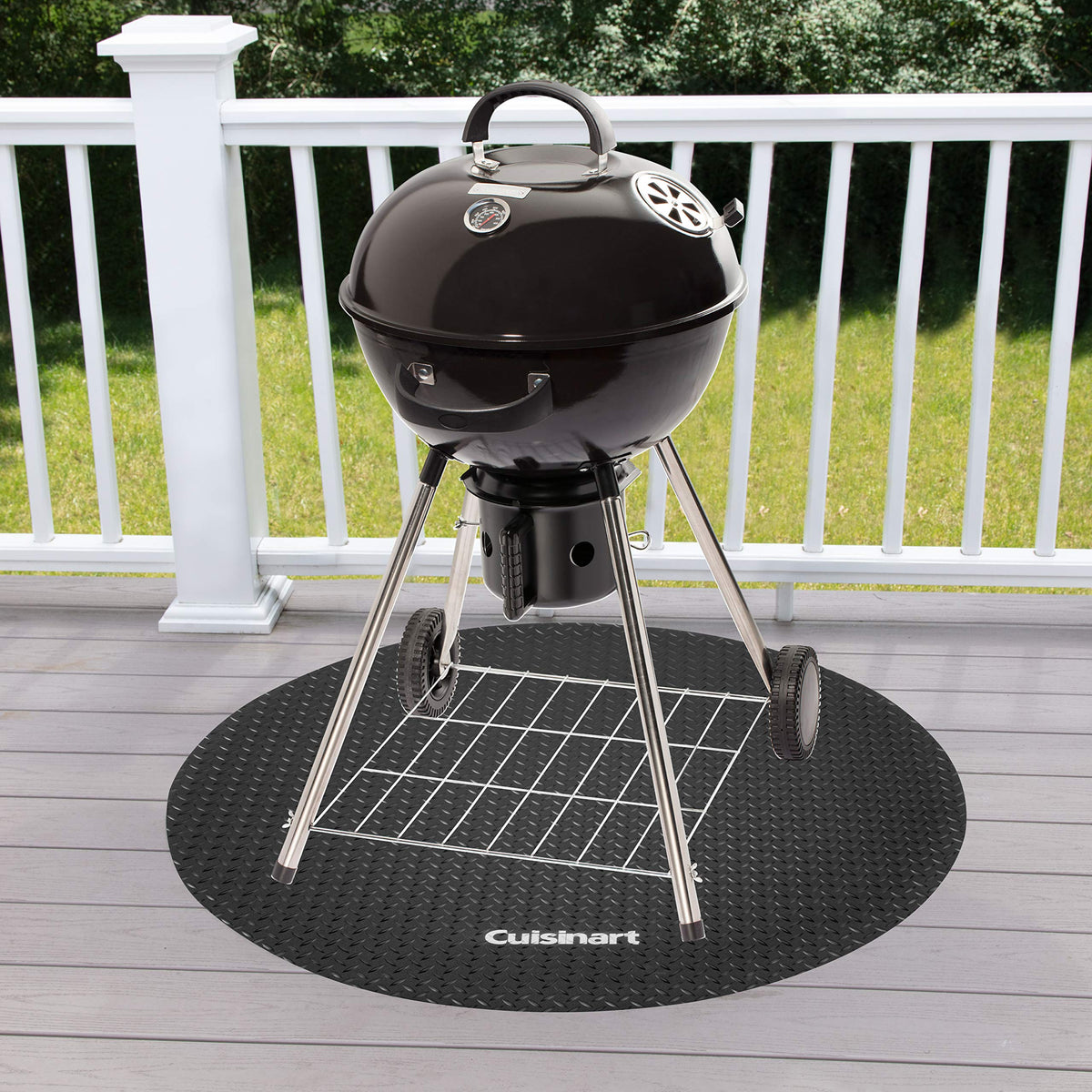 Cuisinart CGMT-046, 46" Circular Grill Mat, Mat-46, Black