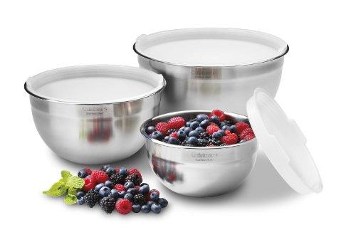 Cuisinart Mixing Bowl Set, Stainless Steel, 3-Piece, CTG-00-SMB