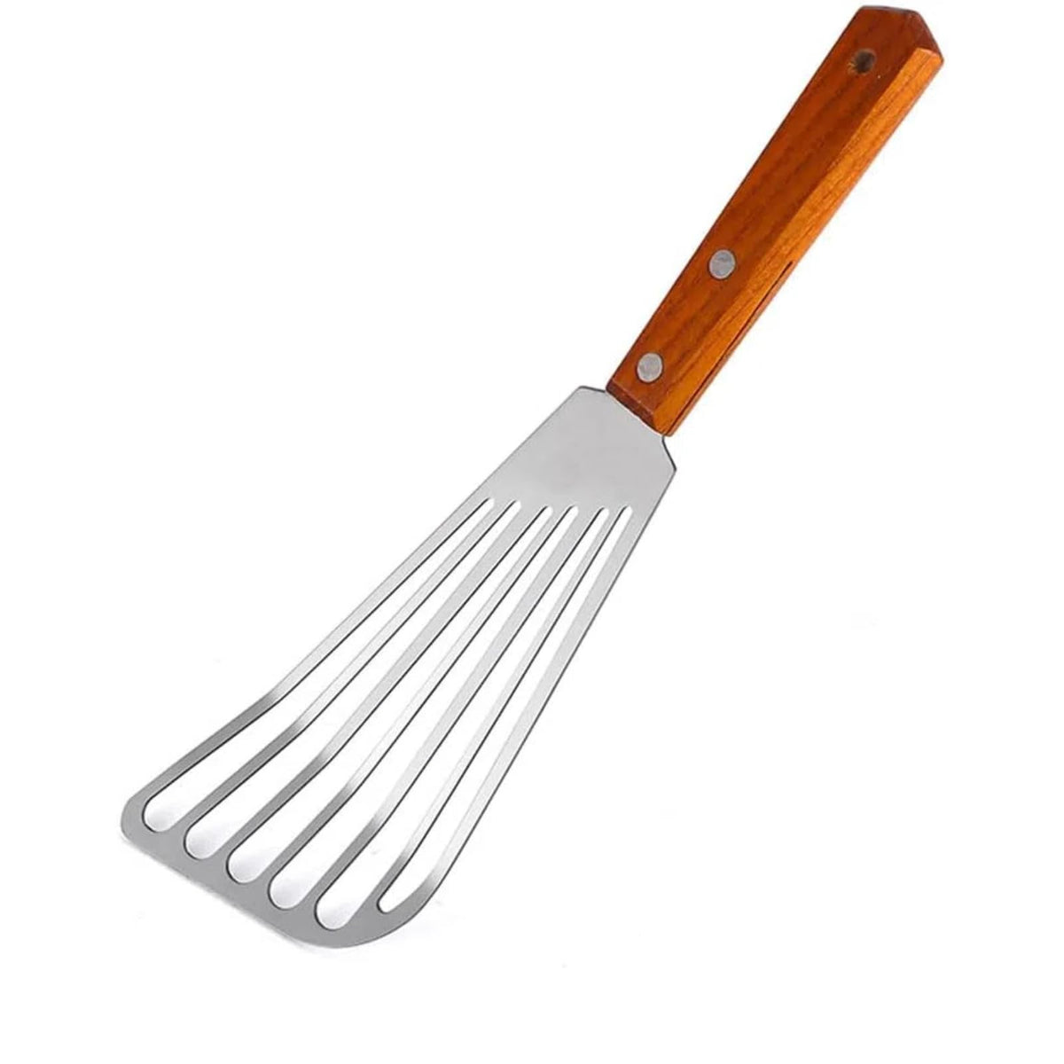 Cyoufine Fish Spatula Stainless Steel, Metal Slotted Spatula for Non-Stick Cookware Fish Flexible Spatula Turner for Kitchen Cooking Barbecue Egg Grill