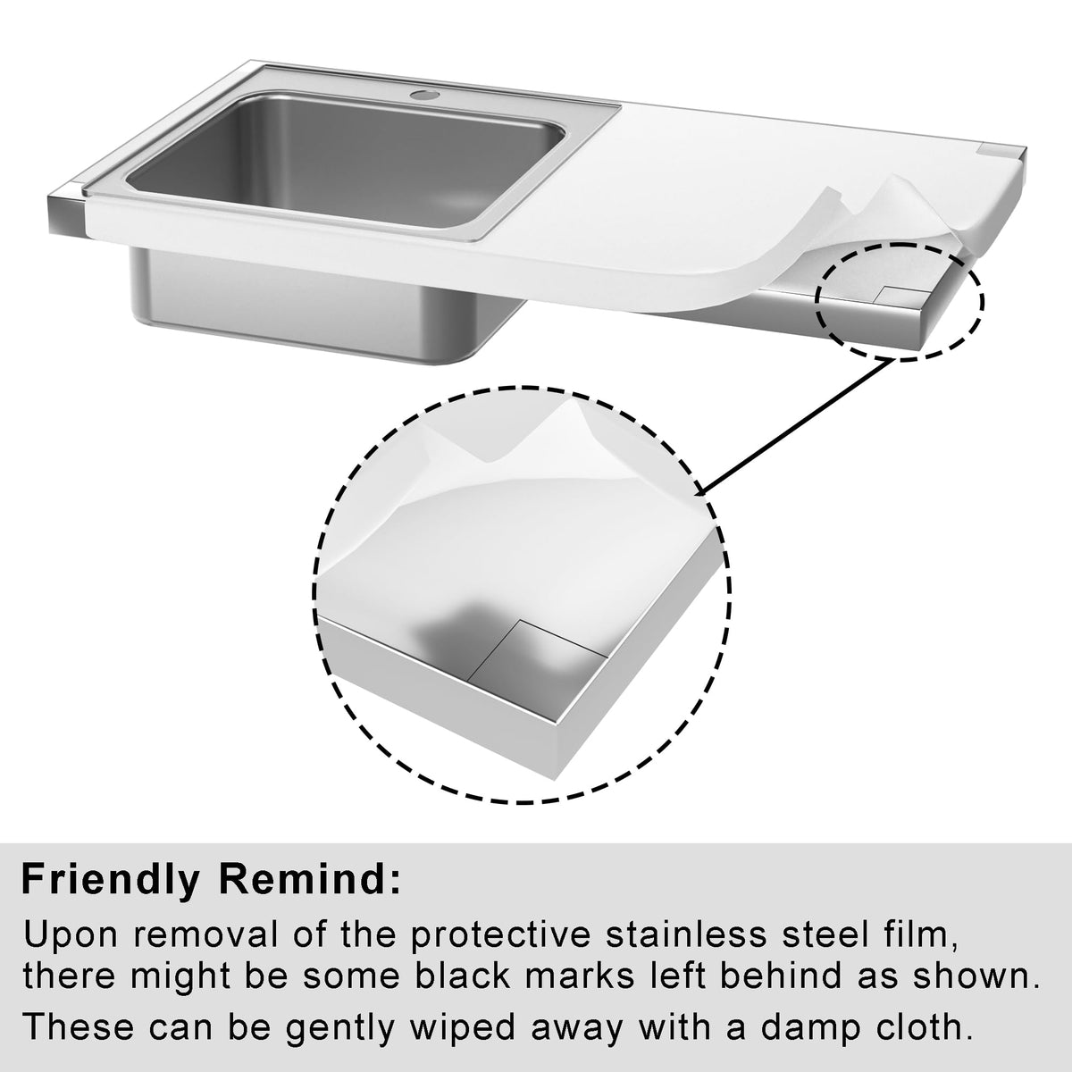GDLF Outdoor Grill Table with Sink,Metal Grill Cart, Outdoor Kitchen Island with Stainless Steel Sink,L57*W21.65
