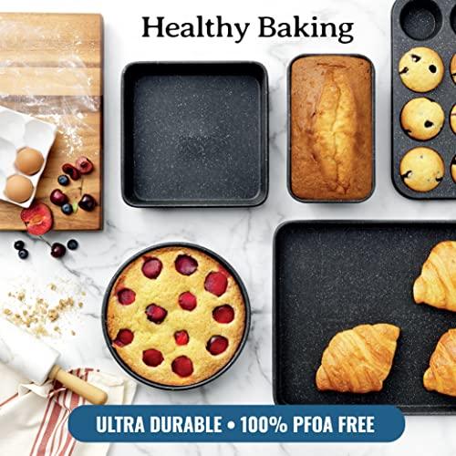 Granitestone Red Pots and Pans Set Nonstick, 20 Pc Kitchen Cookware Set & Bakeware Set with Mineral & Diamond Coating, Long Lasting Nonstick, Ultra Durable, Oven and Dishwasher Safe, 100% Toxin Free