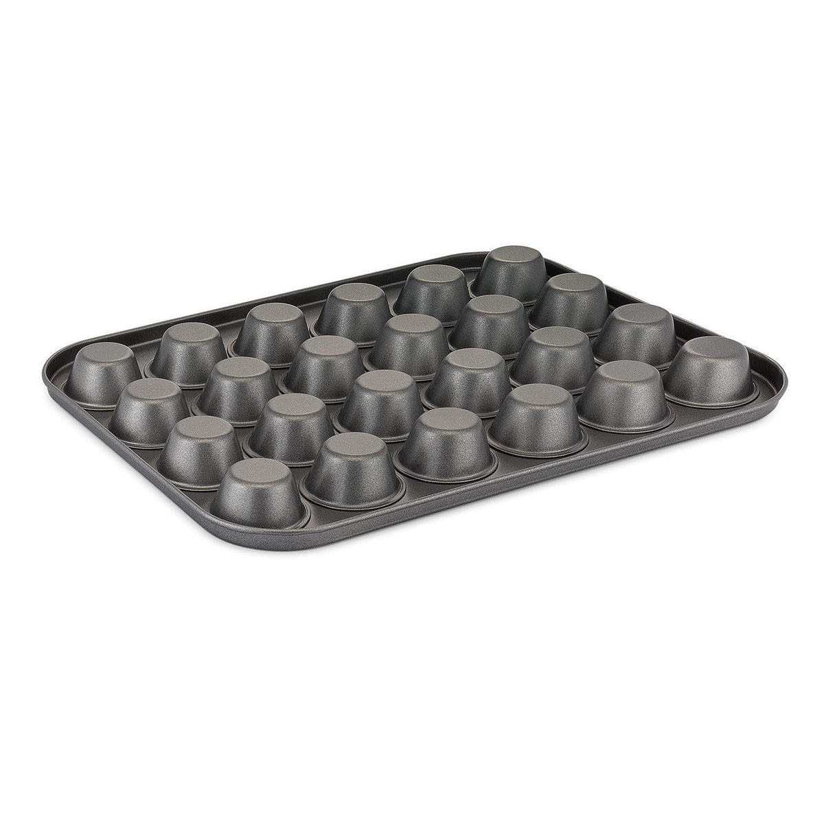 husMait 24 Cup Mini-Muffin Pan - Premium Non Stick Kitchen Cupcake Pan for Baking Mini Cupcakes, Small Muffins, and Tarts