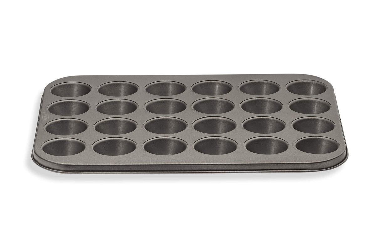 husMait 24 Cup Mini-Muffin Pan - Premium Non Stick Kitchen Cupcake Pan for Baking Mini Cupcakes, Small Muffins, and Tarts
