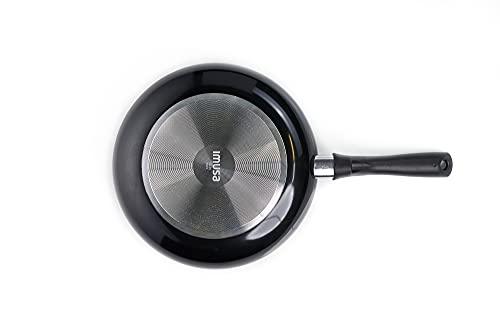 IMUSA USA Nonstick Bistro Saute Pan 8-Inch, Black