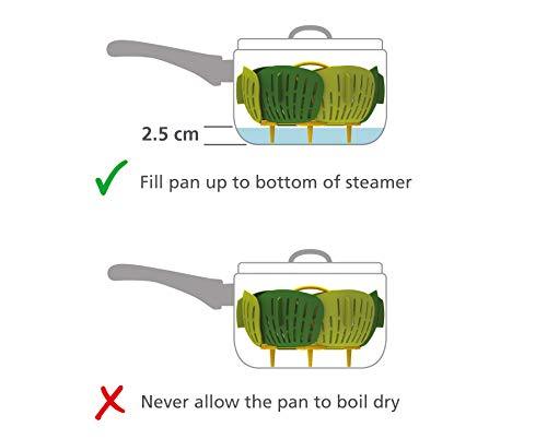Joseph Joseph Bloom Folding Steamer Basket for Vegetables, compact storage - Green