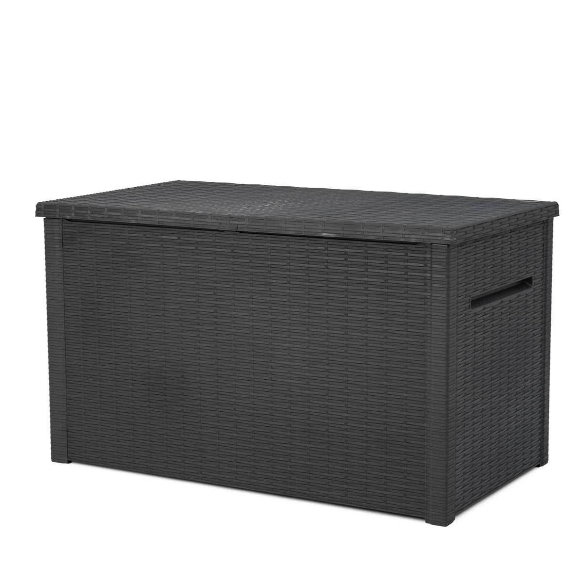 Keter Java XXL 230 Gallon Resin Large Outdoor Storage Box for Patio Storage Box, Outdoor Cushions, Garden Tools and Pool Floats, Dark Grey