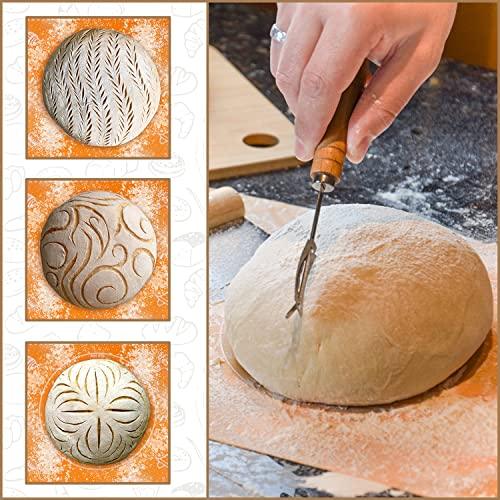Liliadon Proofing Baskets Sourdough Starter Set of 11 - 2 Round 9 Inches Banneton Bread Basket, Supplies and Tools for Bread Baking Starter Kit Perfect for Gift