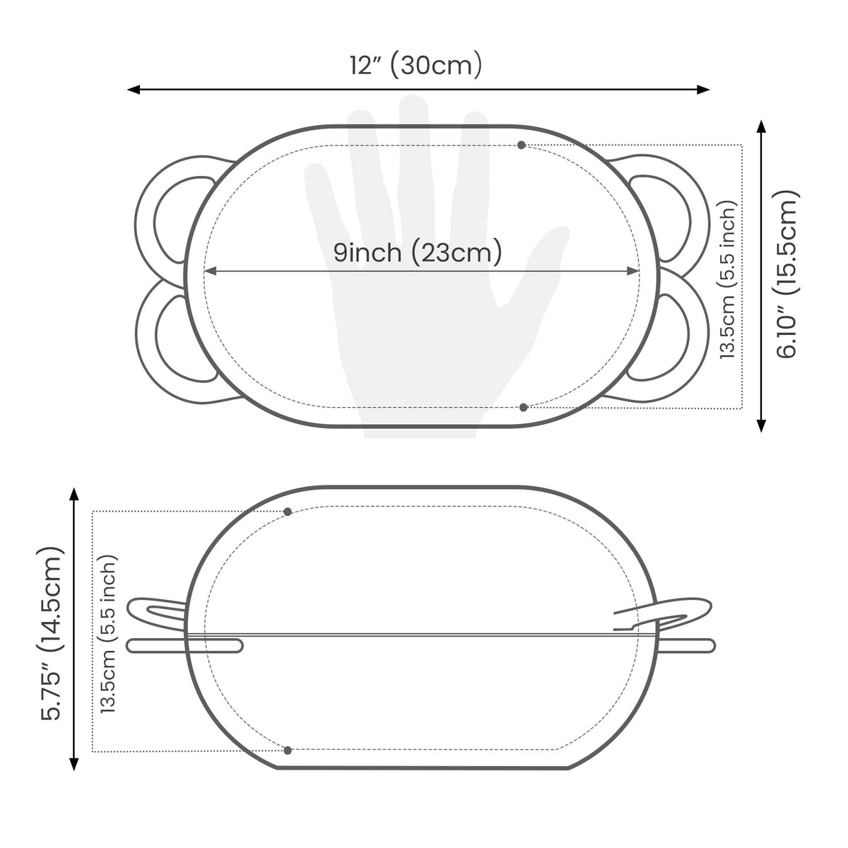 LoafNest: Incredibly Easy Artisan Bread Kit. Cast Iron Dutch Oven [Blue Gradient] and Perforated Non-Stick Silicone Liner.