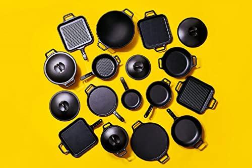 Lodge BOLD 12 Inch Seasoned Cast Iron Grill Pan; Design-Forward Cookware