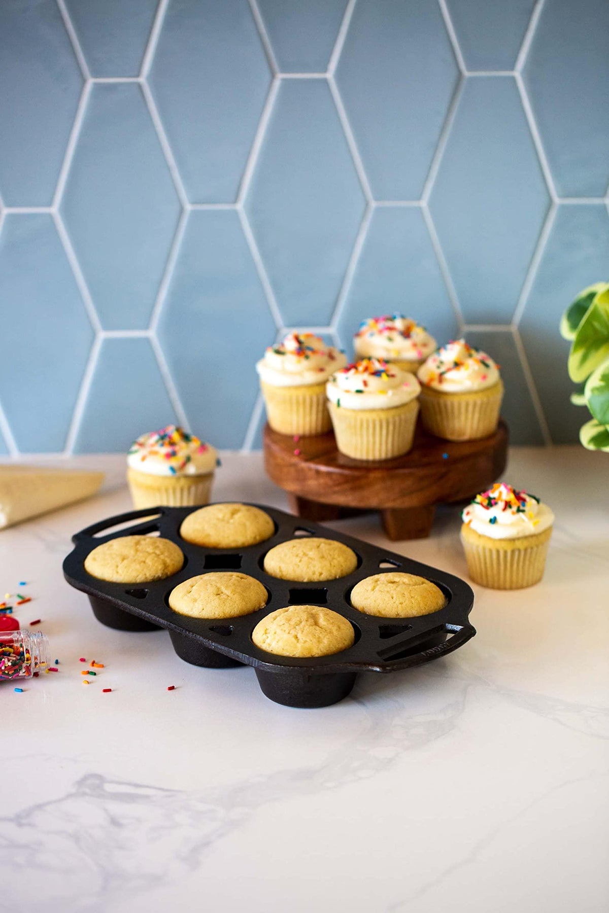 Lodge Cast Iron 2 Piece Muffin Pan Set