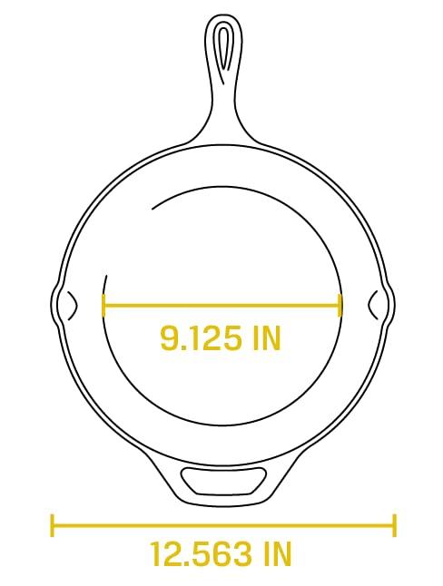Lodge Cast Iron Skillet with Red Silicone Hot Handle Holder, 12-inch