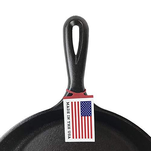 Lodge L8SGP3 Cast Iron Square Grill Pan, Pre-Seasoned, 10.5 Inch, Black